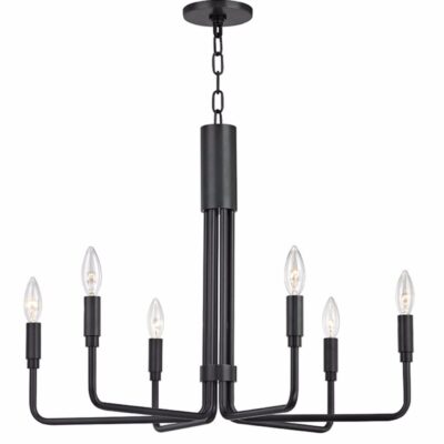 Verona Downs Industrial 6 Light Chandelier Old Bronze