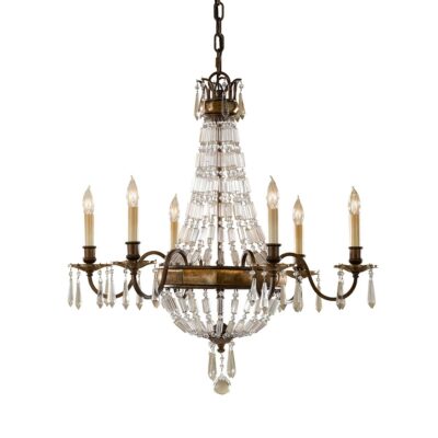 Verona Grove French Provincial 6 Light Chandelier Oxidised Bronze
