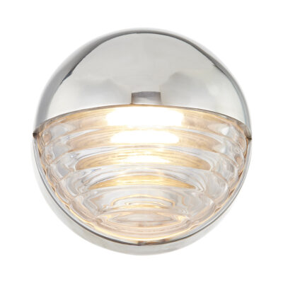 Versanne Globe Wall Light Polished Nickel