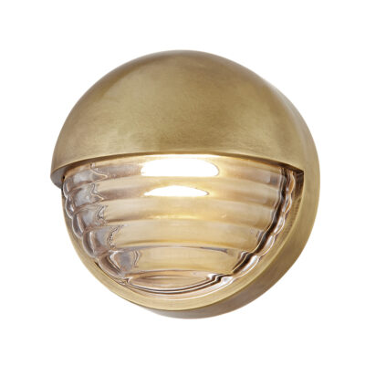 Versanne Vintage Brass Dome Wall Light