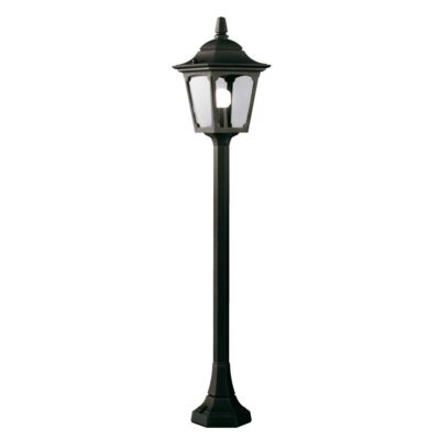 Vestry Cove Traditional Outdoor Pillar Lantern Black