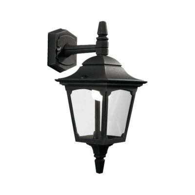 Vestry Cove Traditional Outdoor Wall Lantern Black