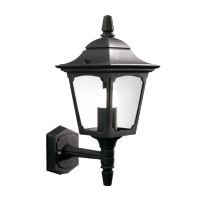 Vestry Cove Traditional Outdoor Wall Lantern in Black