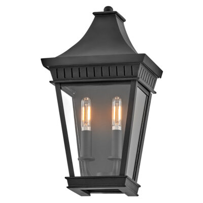 Vestry Rise Traditional Half Wall Lantern Museum Black