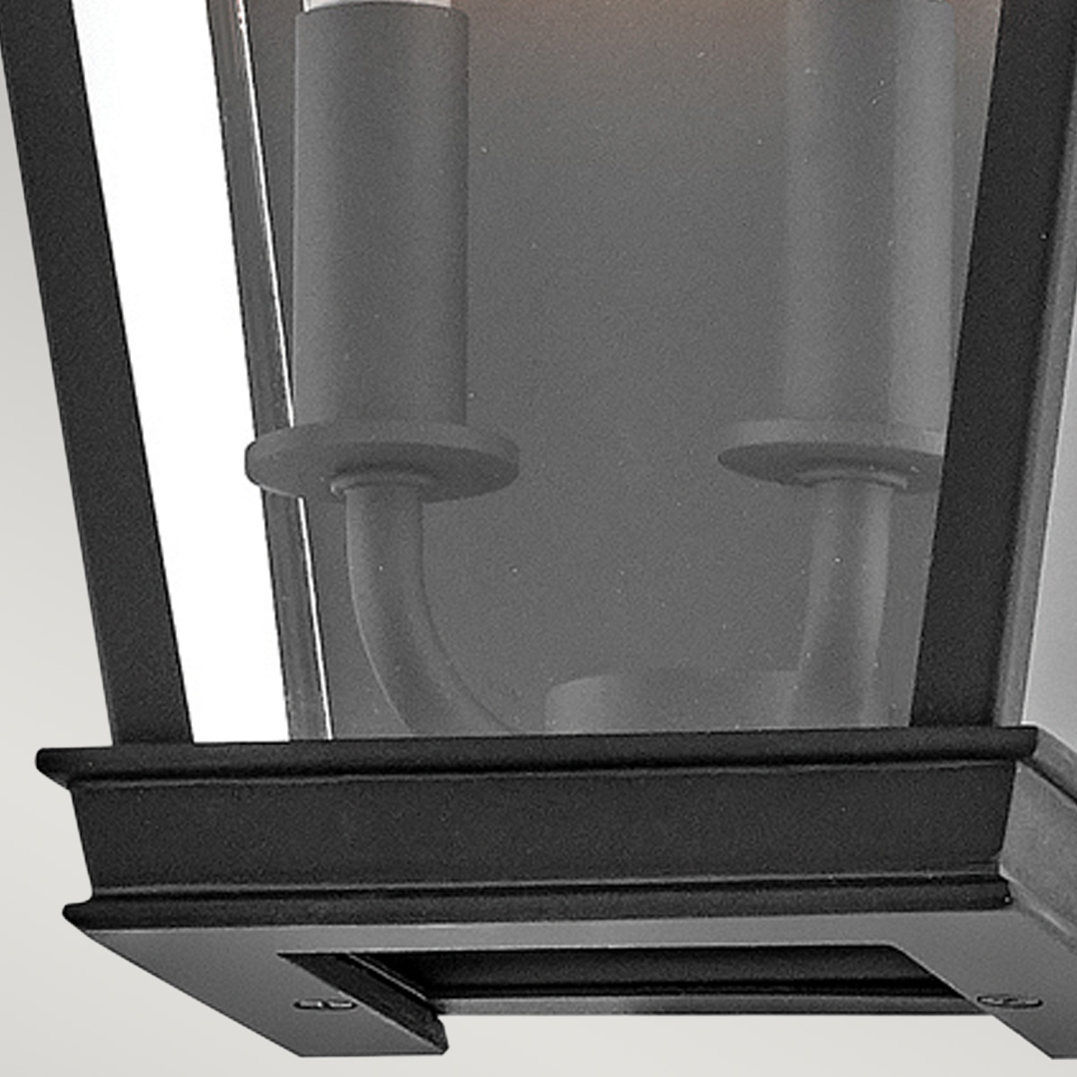 Vestry Rise Traditional Half Wall Lantern Museum Black Vestry Rise Traditional Half Wall Lantern Museum Black — detail view