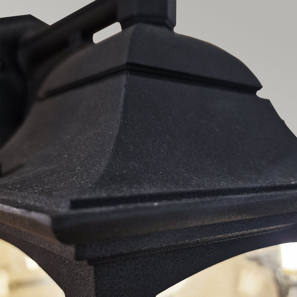 Vestryfield Traditional Outdoor Wall Lantern Black Vestryfield Traditional Outdoor Wall Lantern Black — detail view
