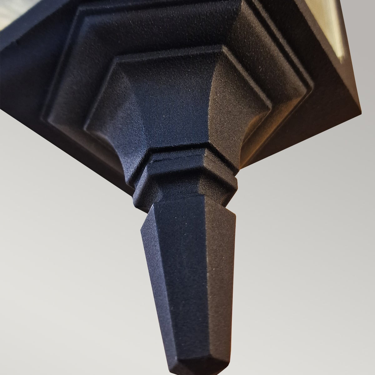 Vestryfield Traditional Outdoor Wall Lantern Black Vestryfield Traditional Outdoor Wall Lantern Black — detail view