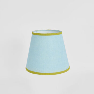 Victoria French Provincial Tapered Linen Lamp Shade Blue