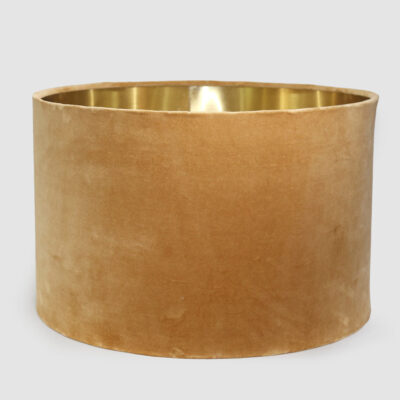Waveridge Velvet Drum Lamp Shade Beige