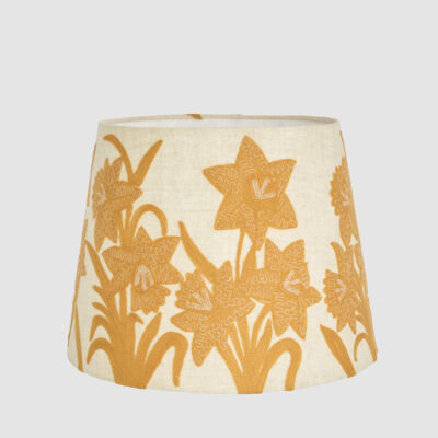 Waverleigh French Provincial Daffodil Embroidered Linen Tapered Shade