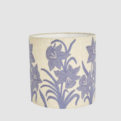 Waverleigh French Provincial Embroidered Linen Drum Shade Lavender
