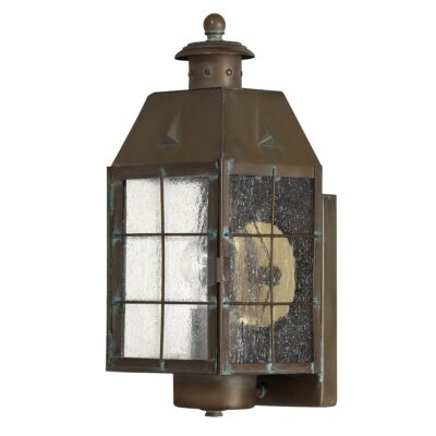 Weathervane Bay Hamptons Outdoor Wall Lantern Aged Brass