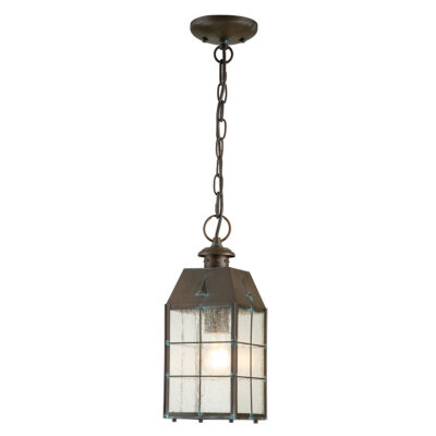 Weathervane Bay Traditional Chain Lantern Aged Brass
