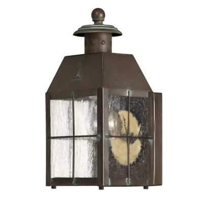 Weathervane Bay Traditional Extra Small Outdoor Wall Lantern Aged Brass