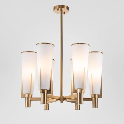 Westleigh French Provincial Six Light Chandelier Antique Brass