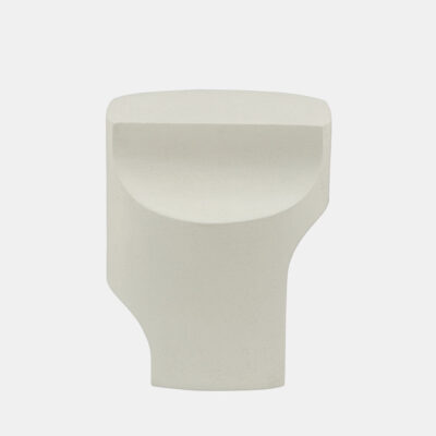 Wexbourne Hamptons Sculptural Concrete Side Table Ivory