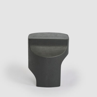 Wexbourne Sculptural Concrete Outdoor Side Table Black