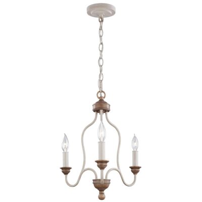 Whitcombe French Provincial Chandelier Chalk Washed Beachwood