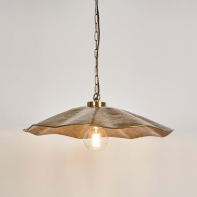 Whitehaven French Provincial Ceiling Pendant Hammered Antique Brass