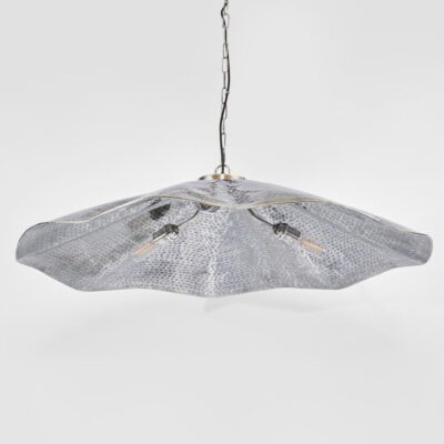 Whitehaven Hamptons Ceiling Pendant Hammered Large Antique Silver