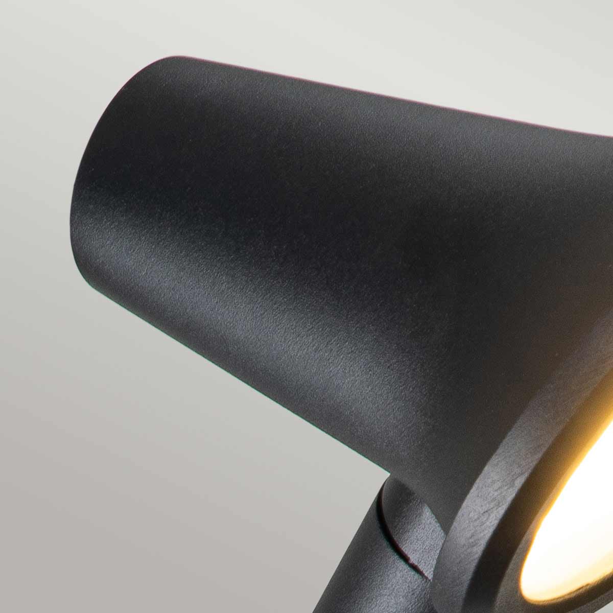 Wickmere Modern Directional Outdoor Wall Light Black Wickmere Modern Directional Outdoor Wall Light Black — detail view