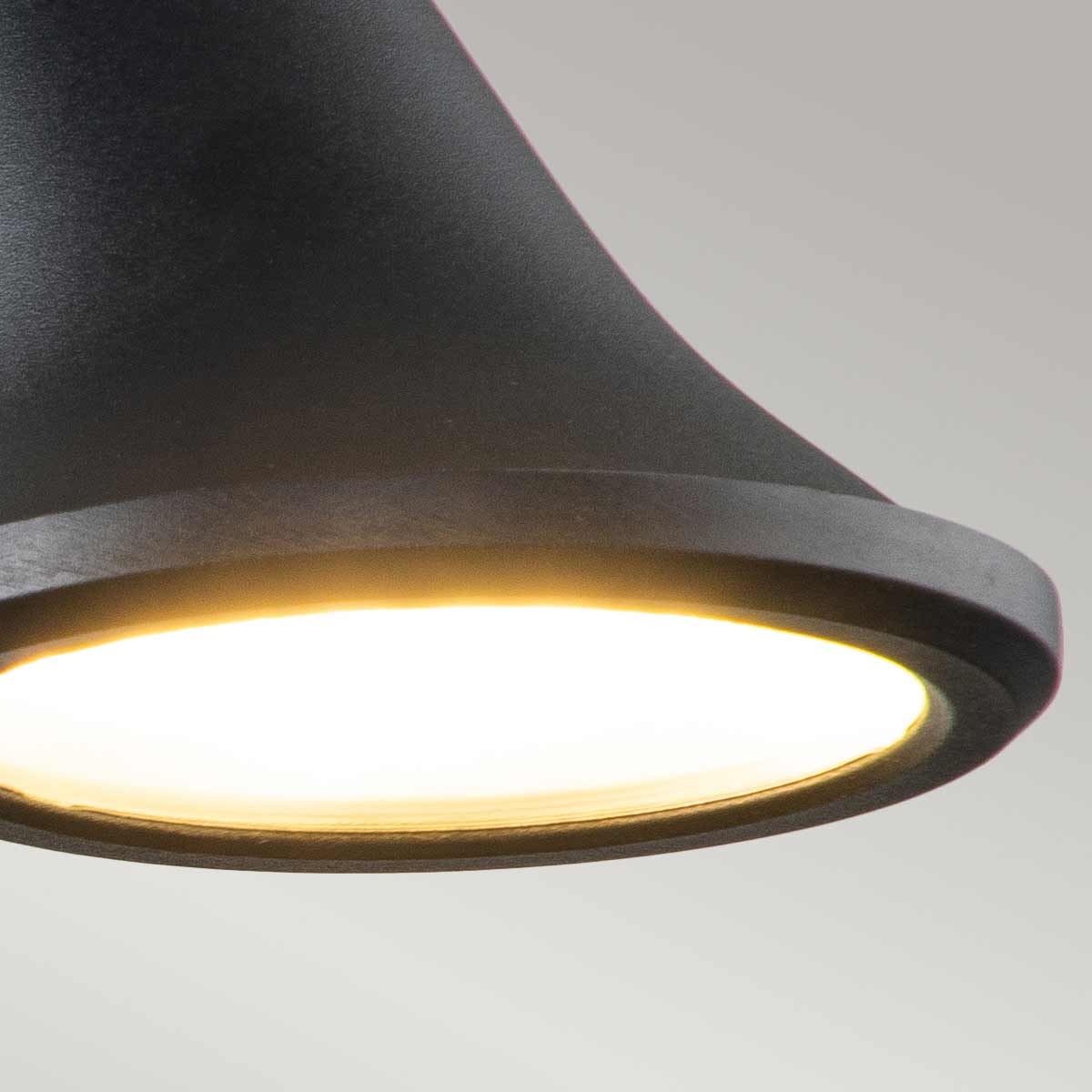 Wickmere Modern Directional Outdoor Wall Light Black Wickmere Modern Directional Outdoor Wall Light Black — detail view