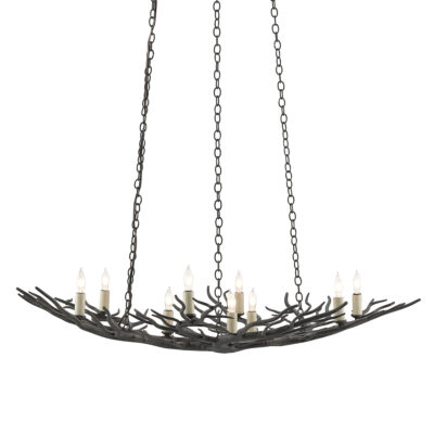 Wildglen Rustic Branch Chandelier Bronze