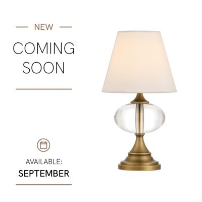 Willowbrae Traditional Crystal Table Lamp Antique Brass