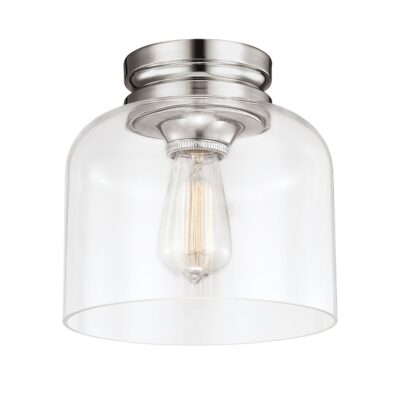 Willowcourt Hamptons Ceiling Flush Light Polished Nickel