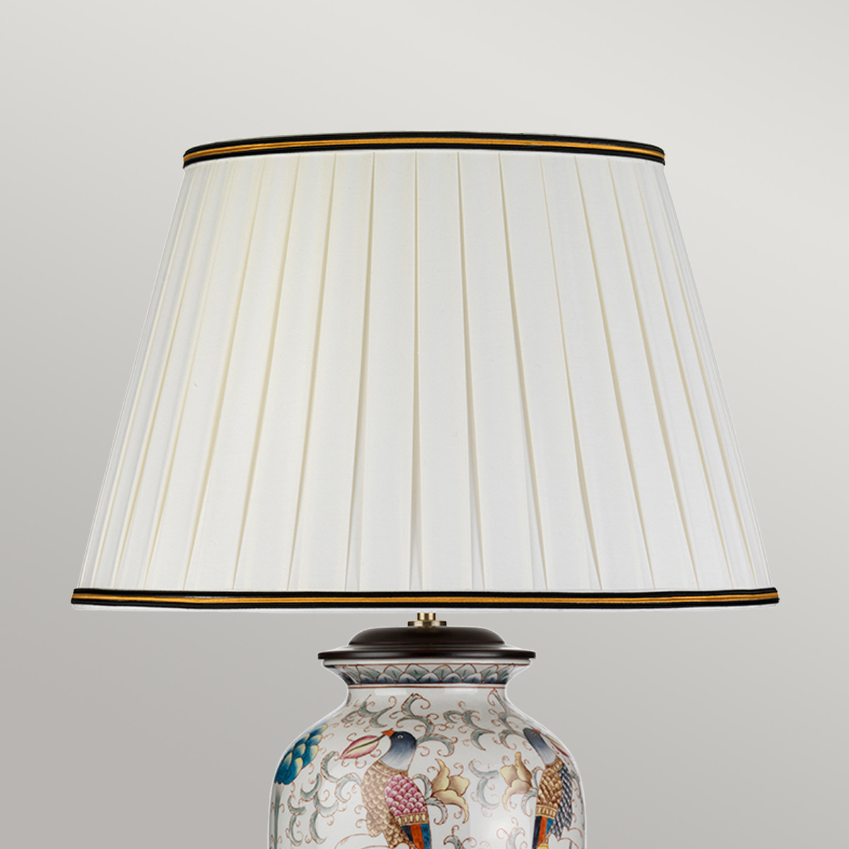 Willowmere Bird Oriental Table Lamp Cream Willowmere Bird Oriental Table Lamp Cream — detail view