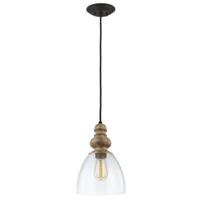 Willowmere Union Hamptons Dome Pendant Driftwood