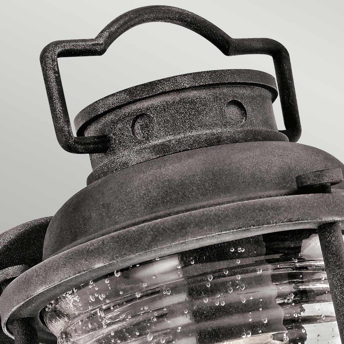 Windermere Cove Hamptons Outdoor Wall Lantern Weathered Zinc Windermere Cove Hamptons Outdoor Wall Lantern Weathered Zinc — detail view