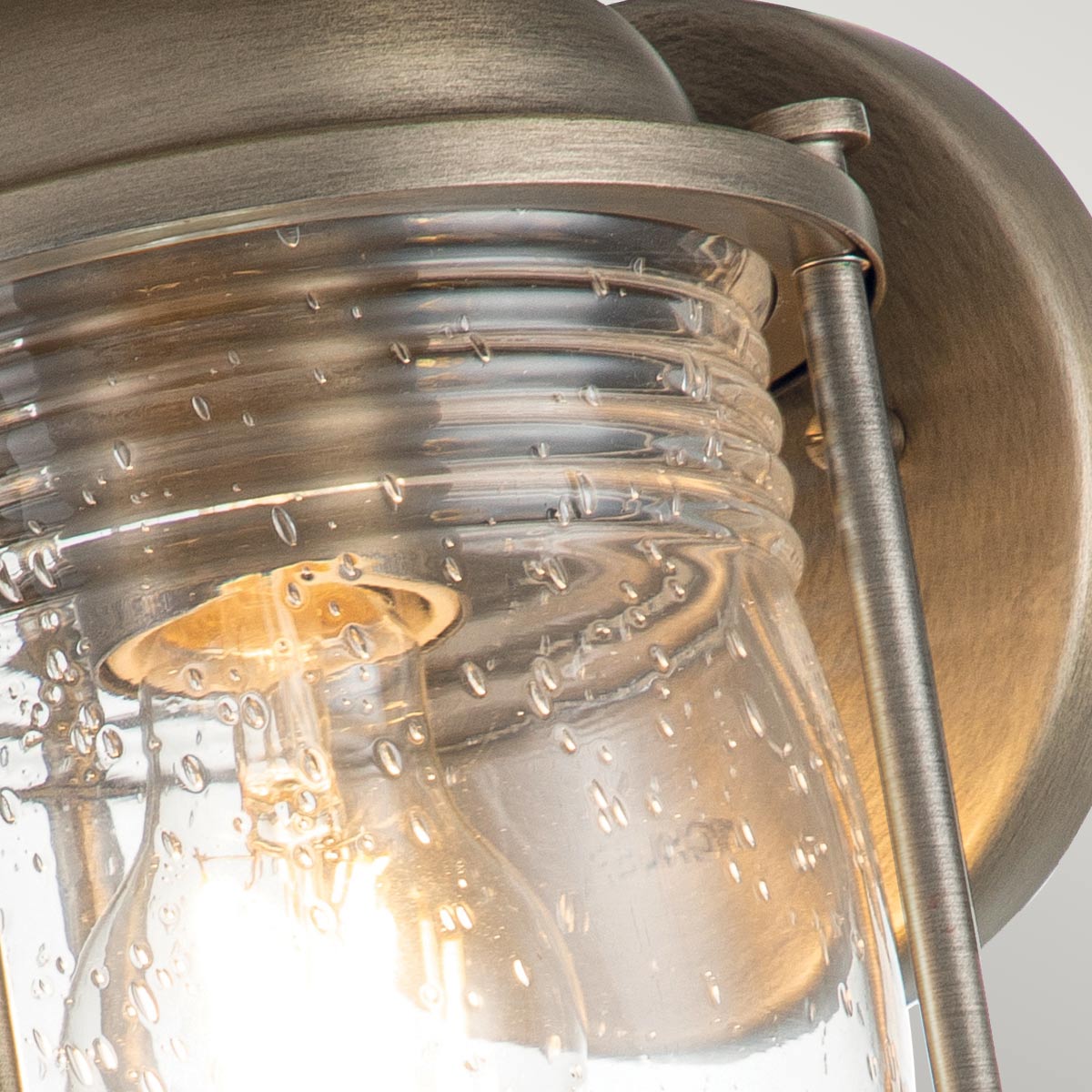 Windermere Cove Heritage Outdoor Wall Lantern in Burnished Bronze Windermere Cove Heritage Outdoor Wall Lantern in Burnished Bronze — detail view