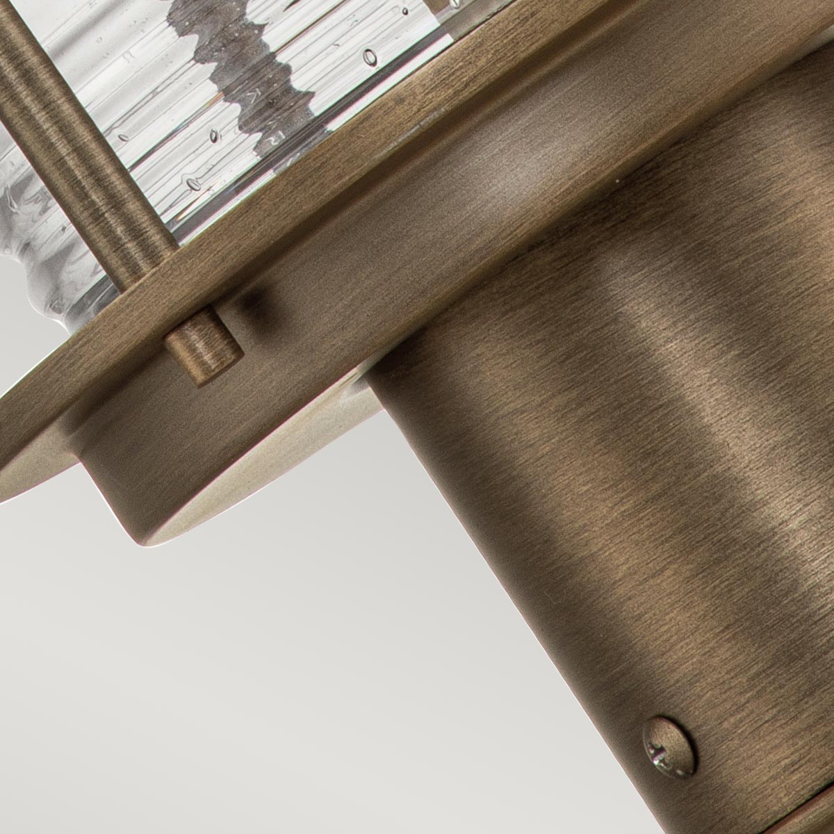 Windermere Cove Transitional Outdoor Pedestal Lantern Burnished Bronze Windermere Cove Transitional Outdoor Pedestal Lantern Burnished Bronze — detail view