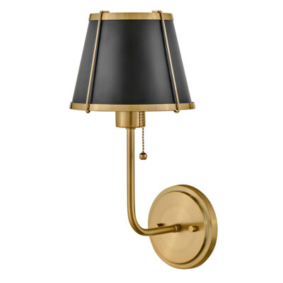 Winslet Wall Light With Black Metal Shade