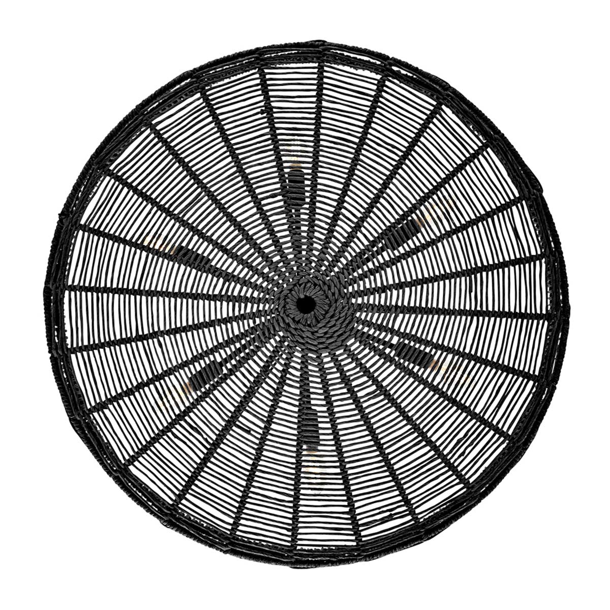Winsloe Hamptons Woven Rattan Pendant Black Winsloe Hamptons Woven Rattan Pendant Black