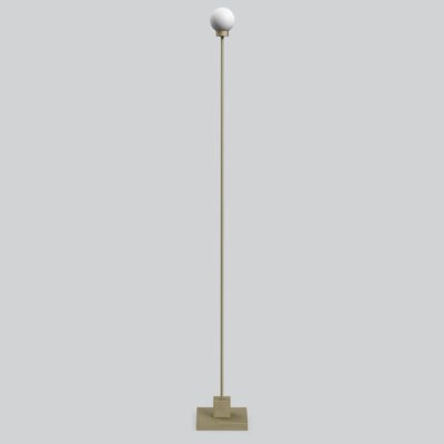 Winterbloom Contemporary Portable Floor Lamp Brass Grey Beige
