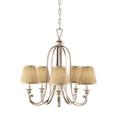 Winterbourne French Provincial 5 Light Chandelier Silver Sand