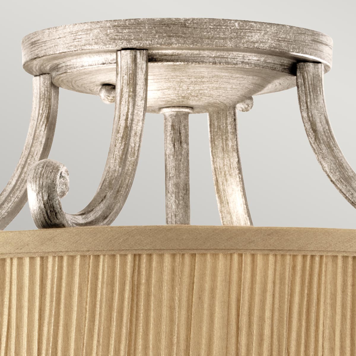 Winterbourne French Provincial Ceiling Semi-Flush Silver Sand Winterbourne French Provincial Ceiling Semi-Flush Silver Sand — detail view