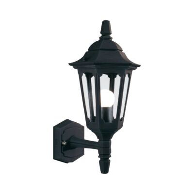 Winterbrook Petite Traditional Outdoor Wall Lantern Black