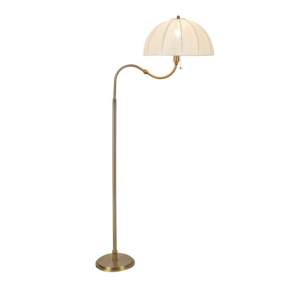 Wintergarden French Provincial Floor Lamp Cream Brushed Gold