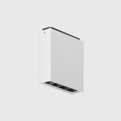 Winterly Contemporary Ceiling Light Square White