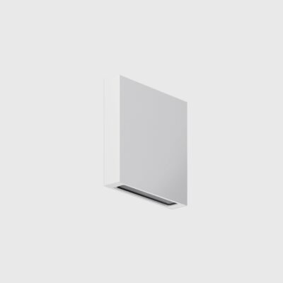 Winterly Contemporary Square Outdoor Wall Light White