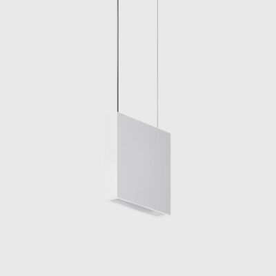 Winterly Contemporary Square Pendant Light White
