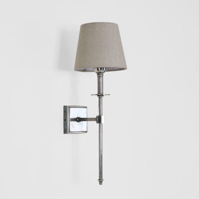 Winthrop Hamptons Candlestick Wall Light Antique Silver