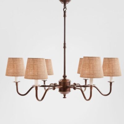 Woodland French Provincial 6 Arm Chandelier Dark Bronze