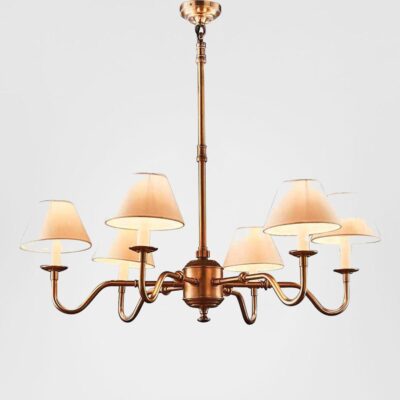 Woodland French Provincial Chandelier Antique Brass