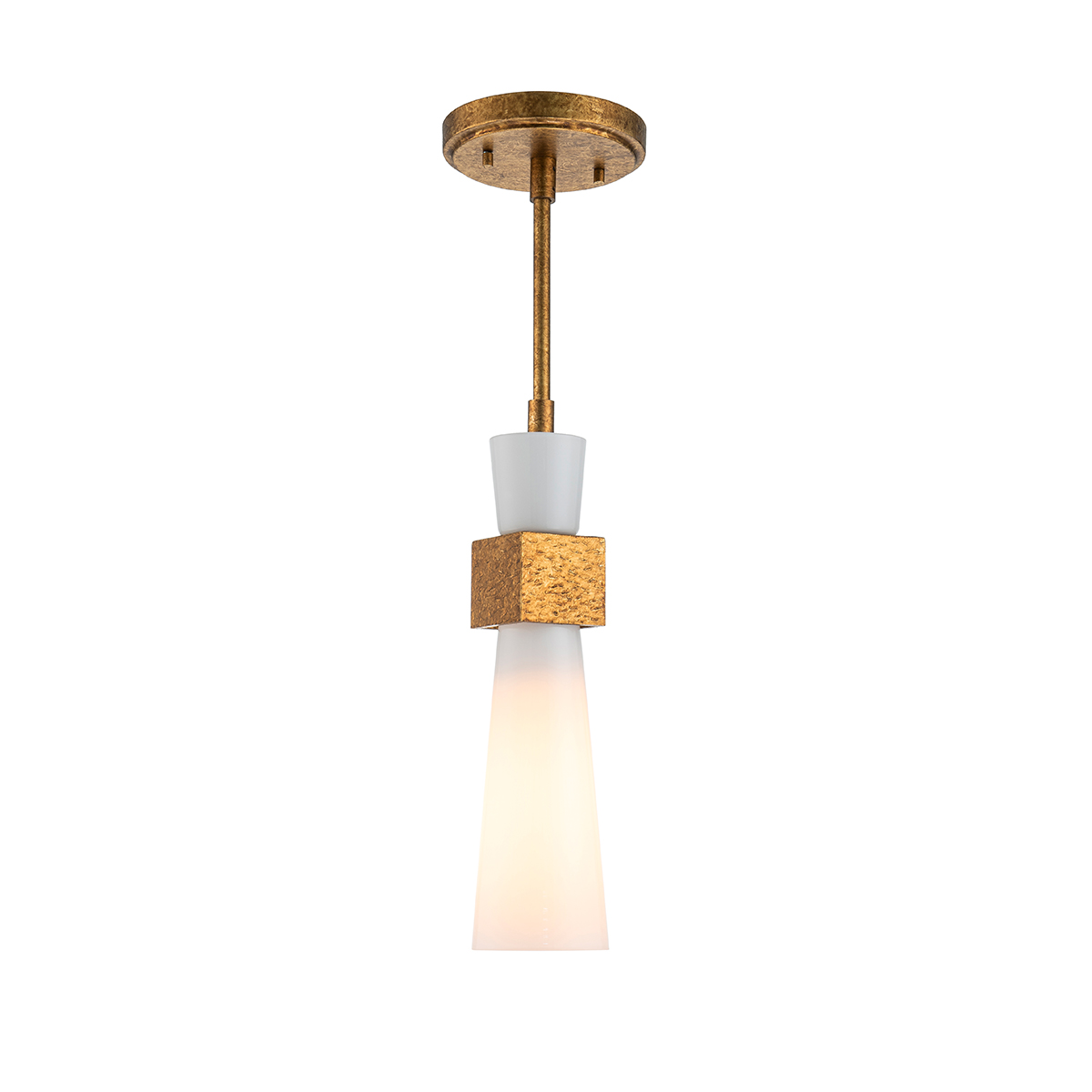 Wrenbury Contemporary Mini Pendant Distressed Gold Wrenbury Contemporary Mini Pendant Distressed Gold