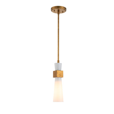 Wrenbury Contemporary Mini Pendant Distressed Gold