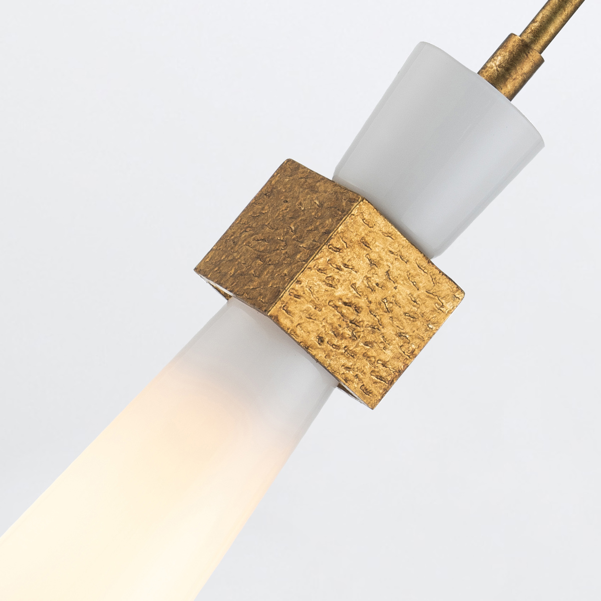 Wrenbury Contemporary Mini Pendant Distressed Gold Wrenbury Contemporary Mini Pendant Distressed Gold — detail view